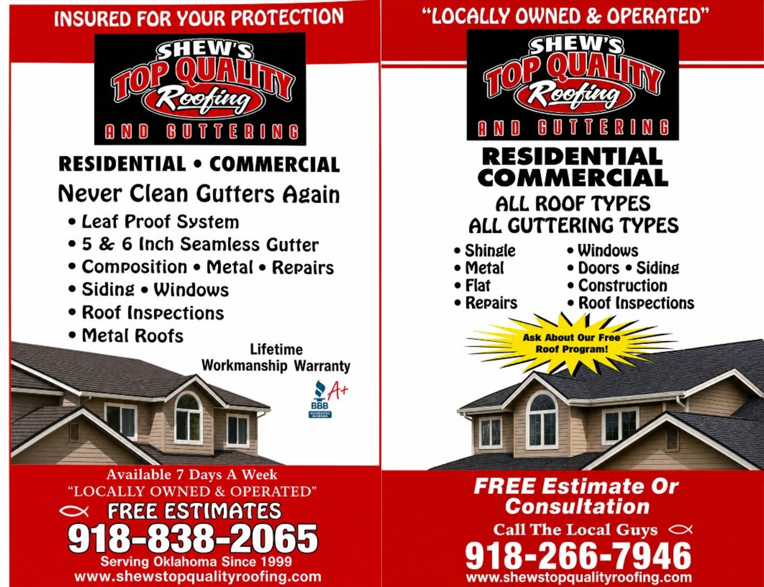 Shew's Top Quality Roofing and Guttering