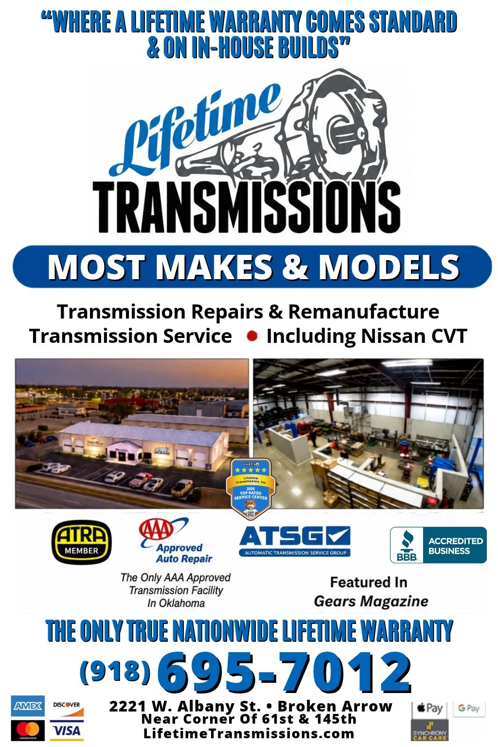 Lifetime Transmissions