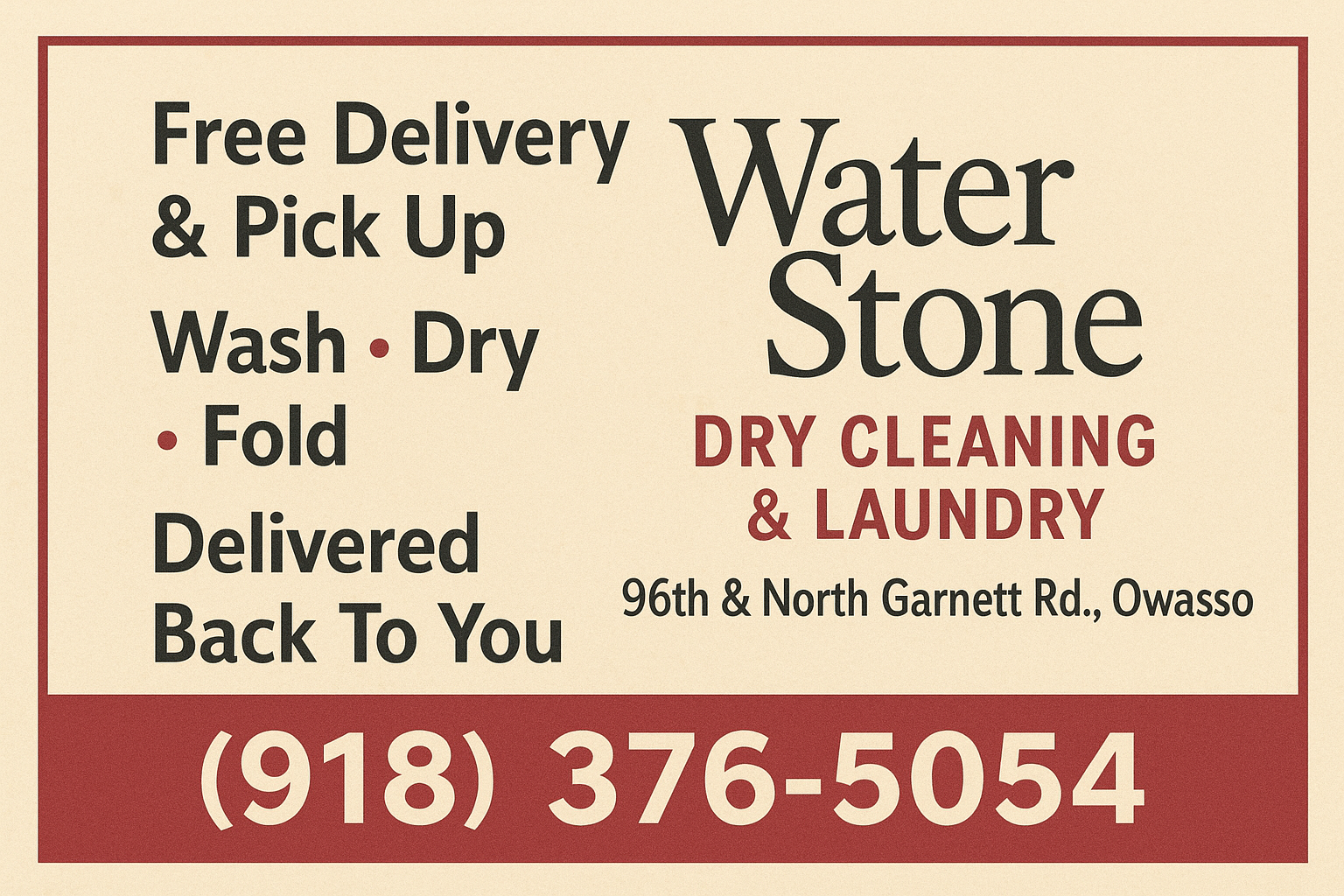 Waterstone Dry Cleaners