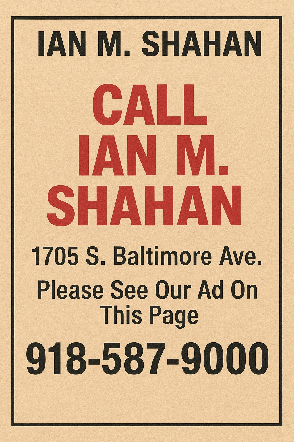 Ian M. Shahan