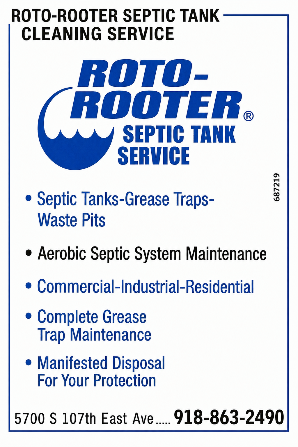 Roto-Rooter Septic Tank Cleaning Service
