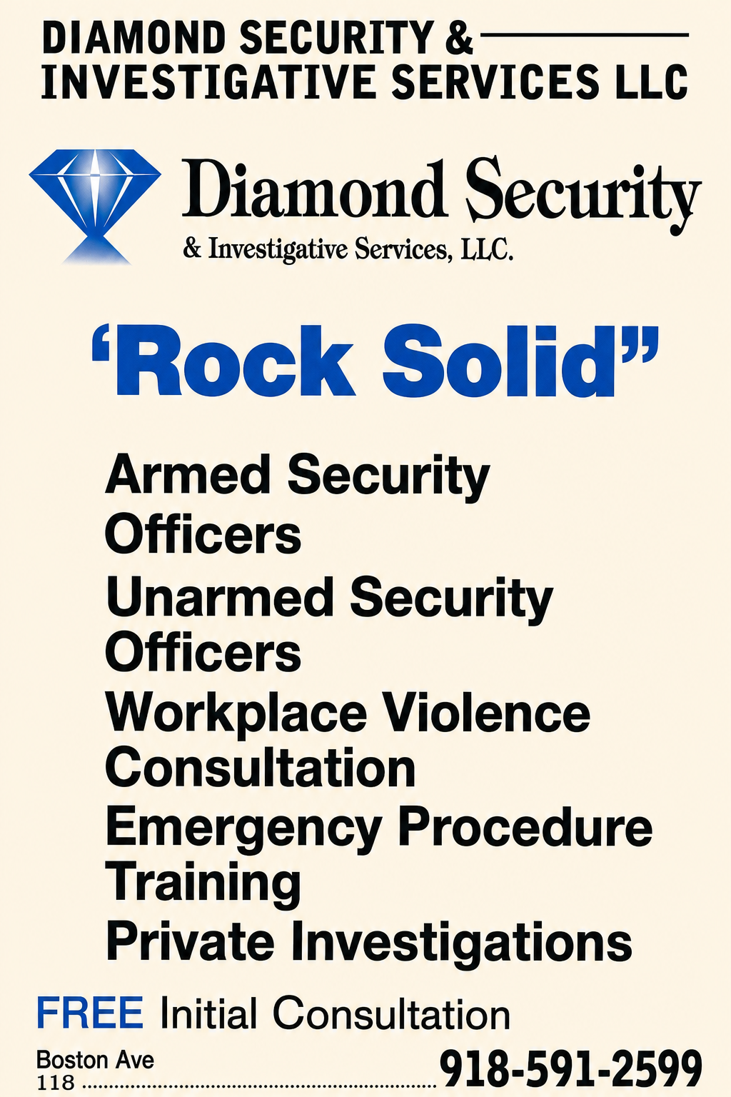 Diamond Security & Investigative Services, LLC