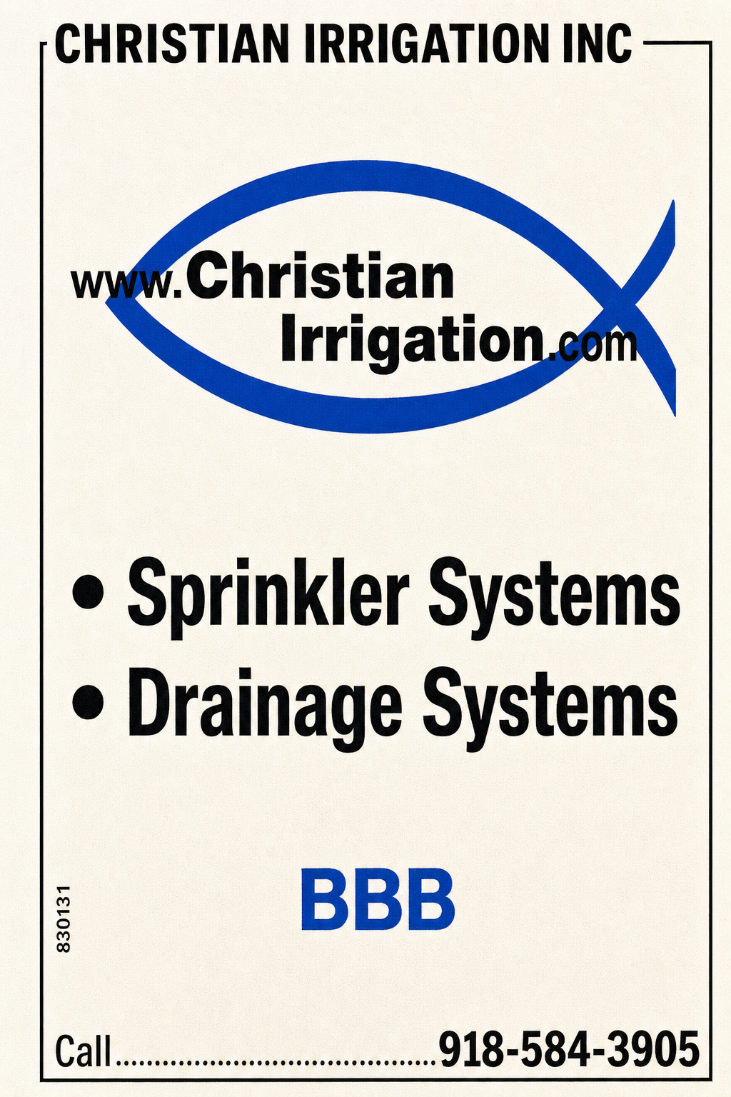 Christian Irrigation Inc