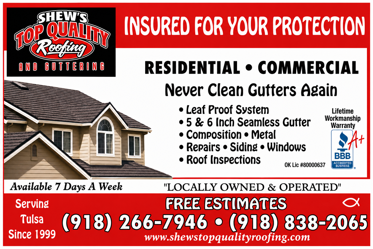 Shew's Top Quality Roofing And Guttering