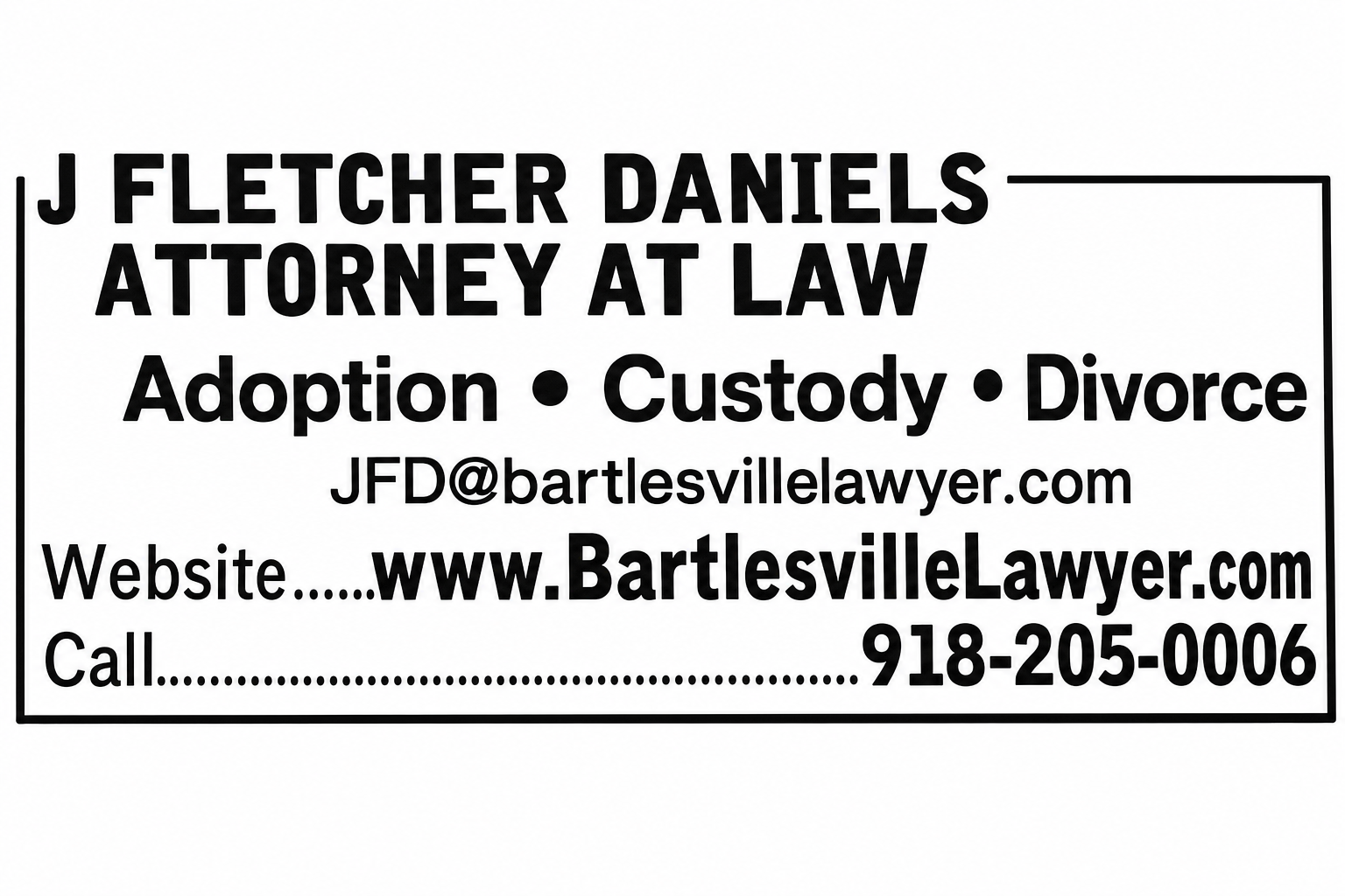 J Fletcher Daniels Attorney At Law