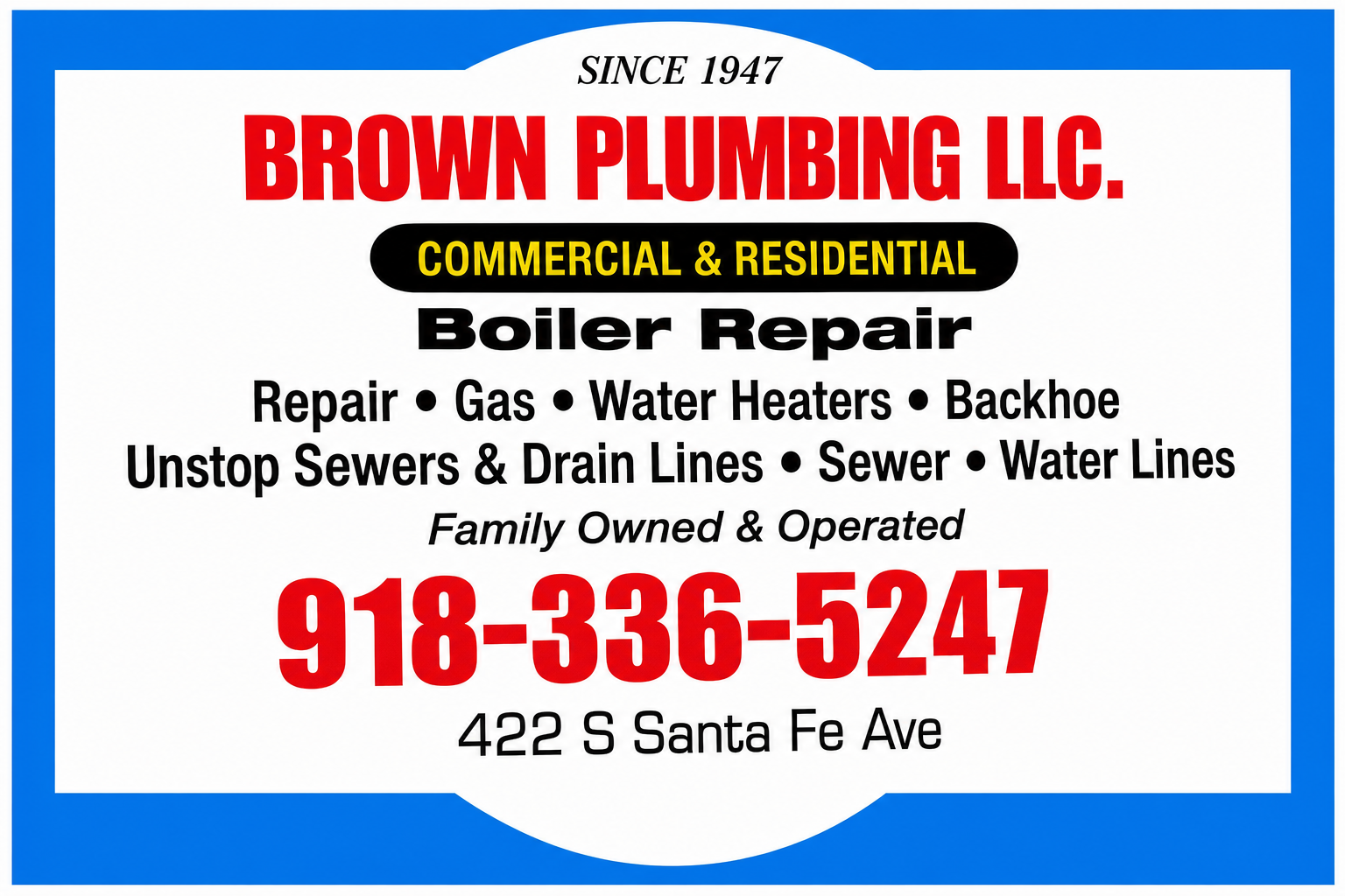 Brown Plumbing LLC.