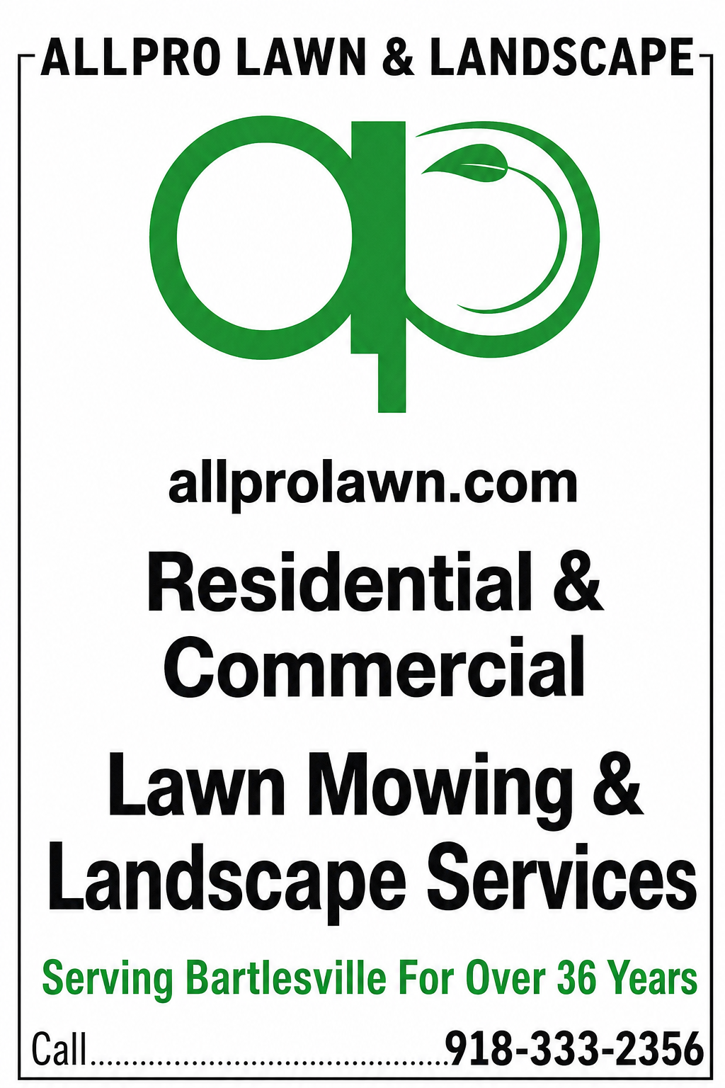ALLPRO LAWN & LANDSCAPE