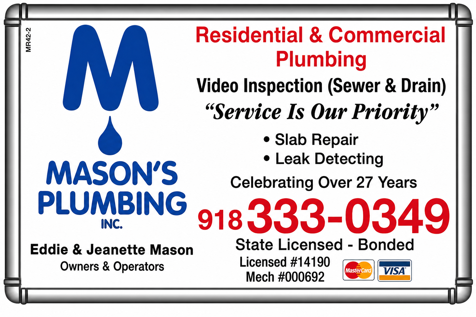 Mason's Plumbing Inc.