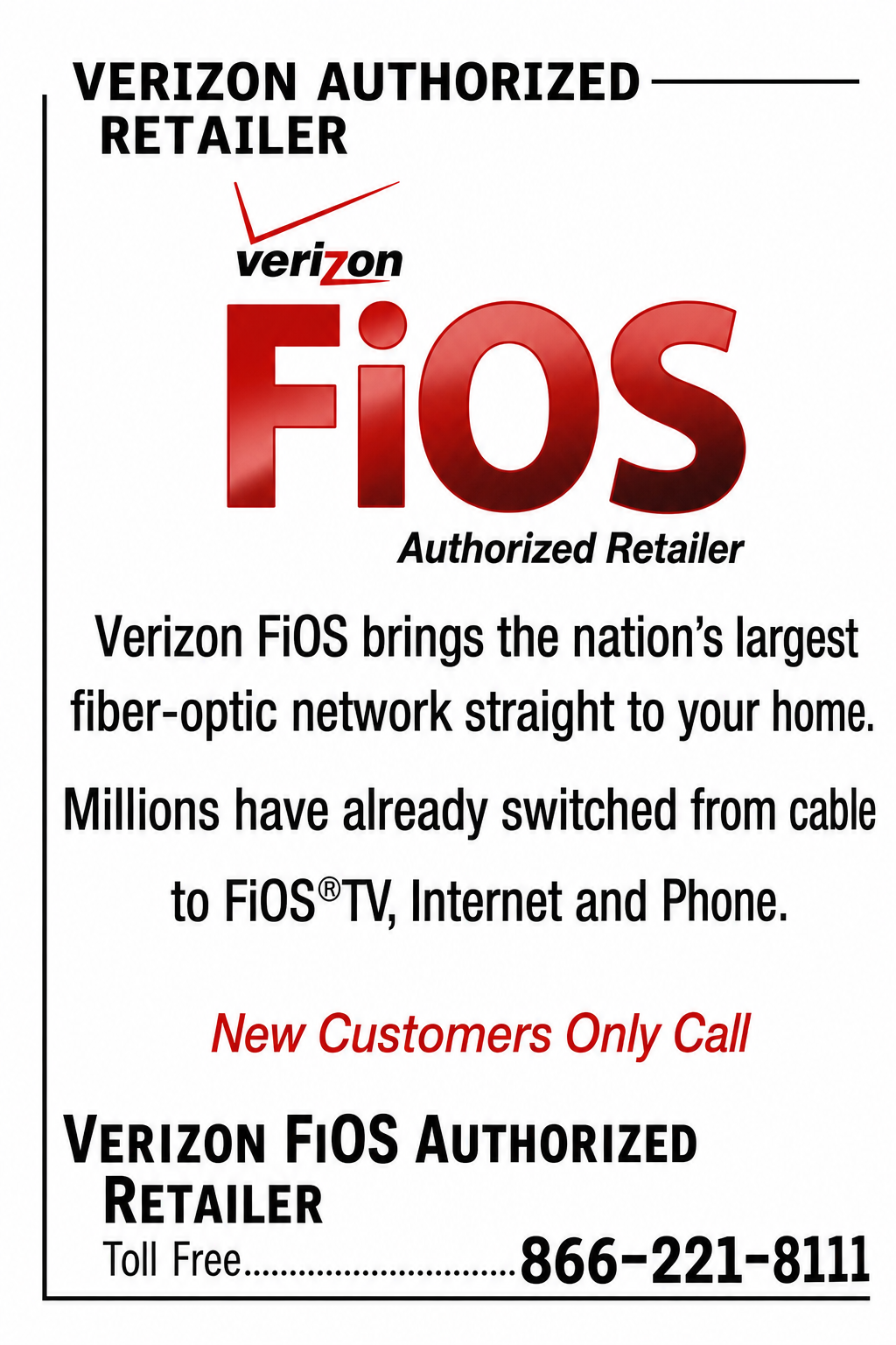 Verizon FiOS Authorized Retailer