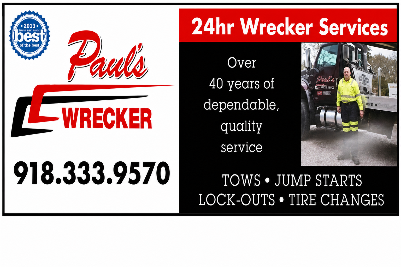 Paul's 24 Hour Wrecker Service