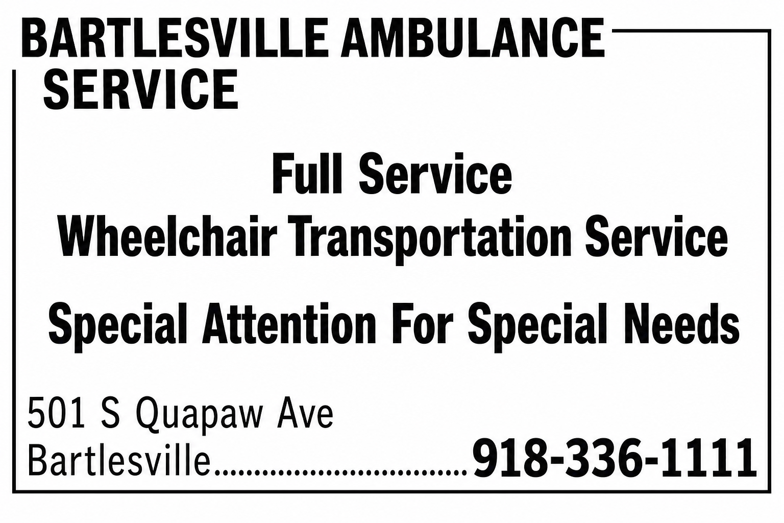 Bartlesville Ambulance Service